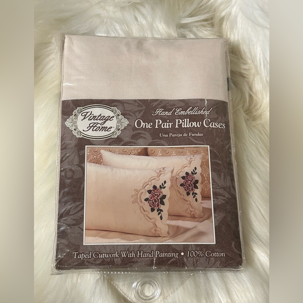 Vintage Home Hand Painted Pillow Cases